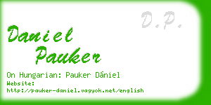 daniel pauker business card